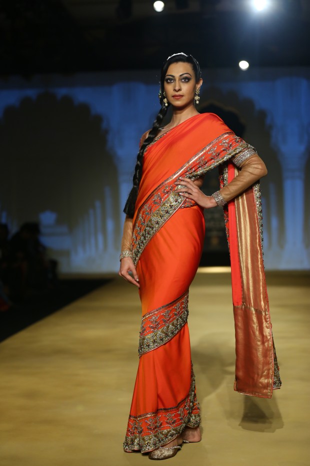 India Bridal Fashion Week Delhi 2013 - Model seen in bridal collection of  Ashima Leena_1