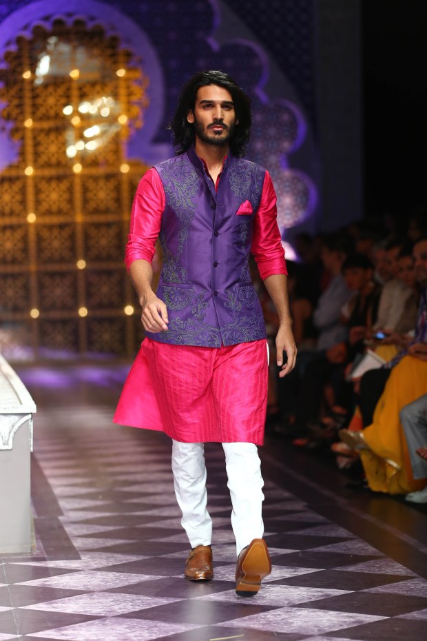 India Bridal Fashion Week Delhi 2013 - Model sporting Raghavendra Rathore's collection