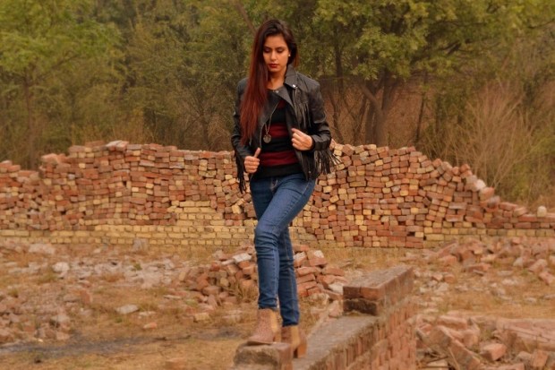 kintyish.com_topshop on jabong fringe leather jacket_biker jacket_3