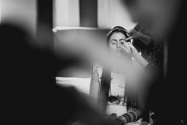 indian fashion blogger himanshi mukhija kintyish wedding gown reception outfit tiara princess gown_1